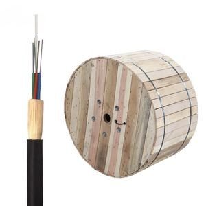 Non Metallic ASU Cable Span 80M 1-12 Core Single Mode Fiber Optic Cable
