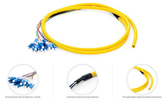 Sc LC FC APC Upc FTTH Pigtail Simplex Duplex Fiber Optic Patch Pigtail For Optical Network