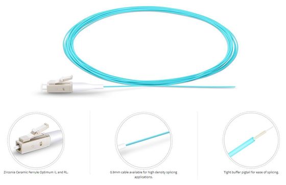 FTTH 0.9mm Cable Fiber Optic Pigtail patch cord pigtail For Optical Network