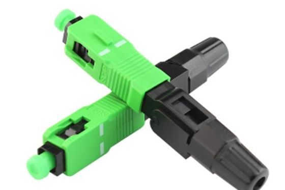 Sc APC Plastic Fiber Optic Quick Connector FTTH Singlemode Pre Polished Tools