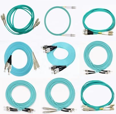 FTTH Normal Fiber Optic Patch Cable Multimode Duplex Om3 Om4 LC Sc FC St Fiber Optic Cable