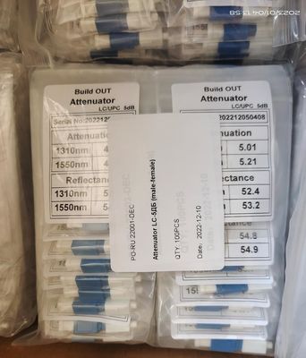 LC/UPC Singlemode Fixed Optical Attenuator Male Female