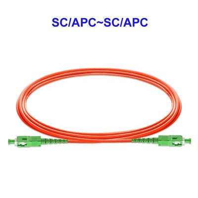 OM1 OM2 Fiber Optic Patch Cable Multimode Duplex SC APC To SC APC