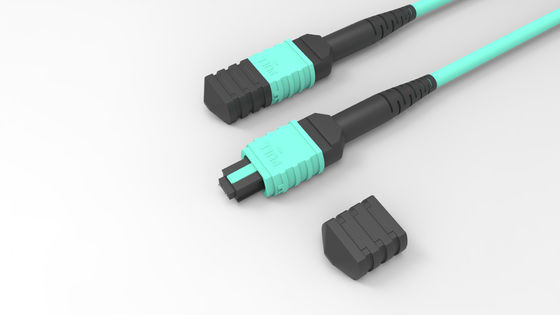 OM4 LSZH Fiber Optic Patch Cable 12 Fibers MPO MTP Trunk Cable