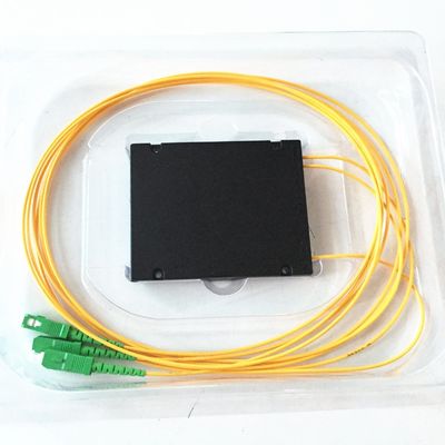 Splice Pigtailed 1X2 Fiber Optic Splitter ABS Module PLC Fiber Splitter 2.0mm Sc APC Singlemode