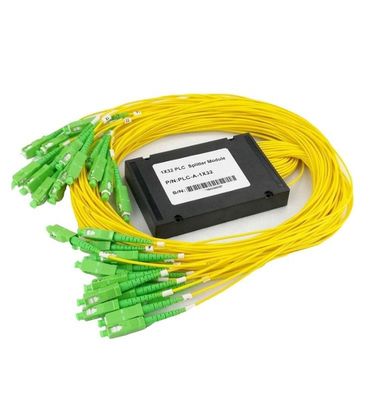 Splice Pigtailed 1X2 Fiber Optic Splitter ABS Module PLC Fiber Splitter 2.0mm Sc APC Singlemode
